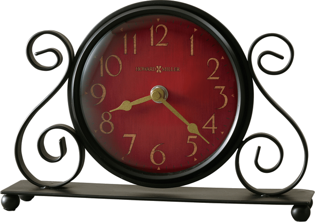 Howard Miller® Marisa Antique Red Tabletop Clock