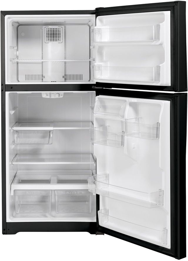 GE® 19.1 Cu. Ft. Black Top Freezer Refrigerator (S/D) 1