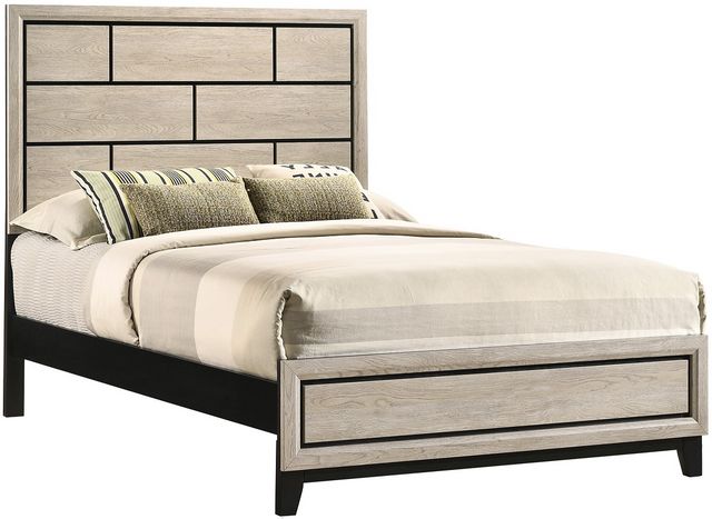 Crown Mark Akerson Drift Wood Full Panel Bed | Furniture Time