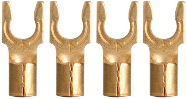 AudioQuest® 1010/G Spade Gold Pack of 40 Connectors 1
