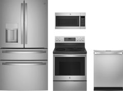 GE Profile™ 4 Piece Kitchen Package-Stainless Steel-GEPRKITPGB935YPFS-2