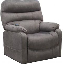 Catnapper Machado Oversized Chaise Rocker Recliner in Charcoal