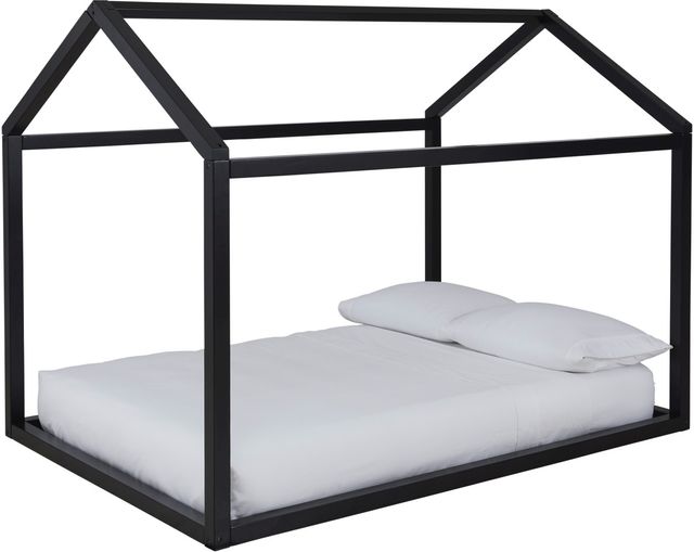 Signature Design by Ashley® Flannibrook Black Full House Bed Frame-0