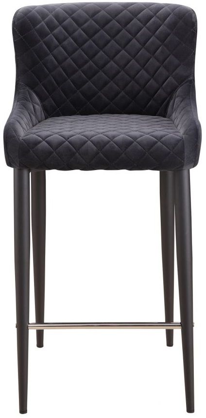 Moe's Home Collections Etta Dark Gray Counter Height Stool
