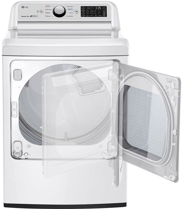 LG 7.3 Cu. Ft. White Front Load Gas Dryer 11