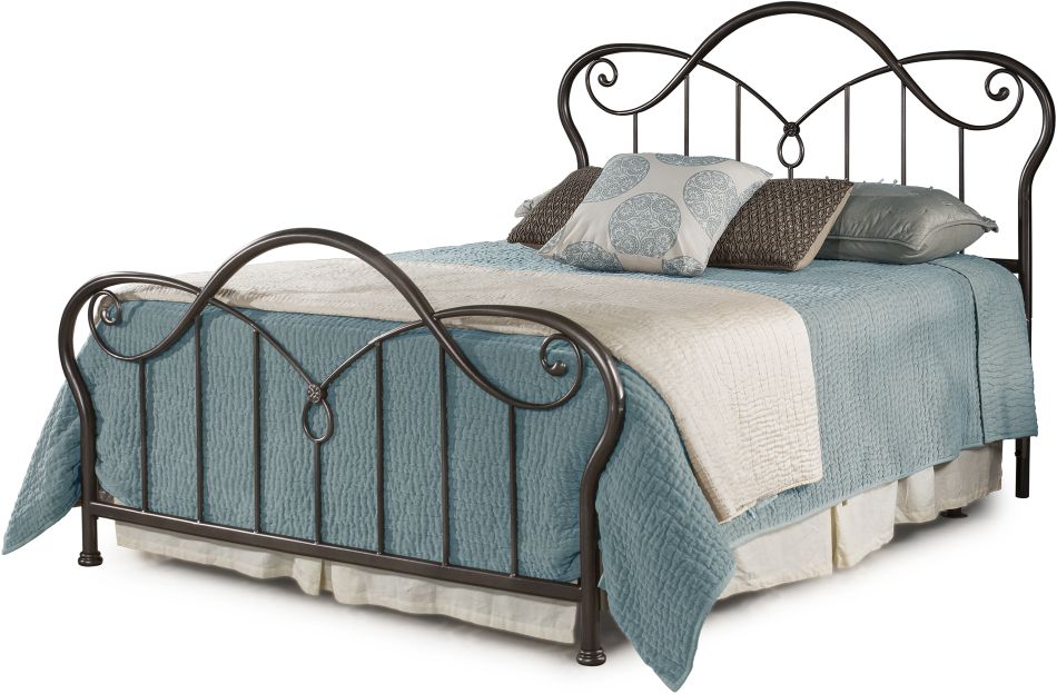 Hillsdale Furniture Casselton Black Pewter Full/Queen Headboard and Footboard Set