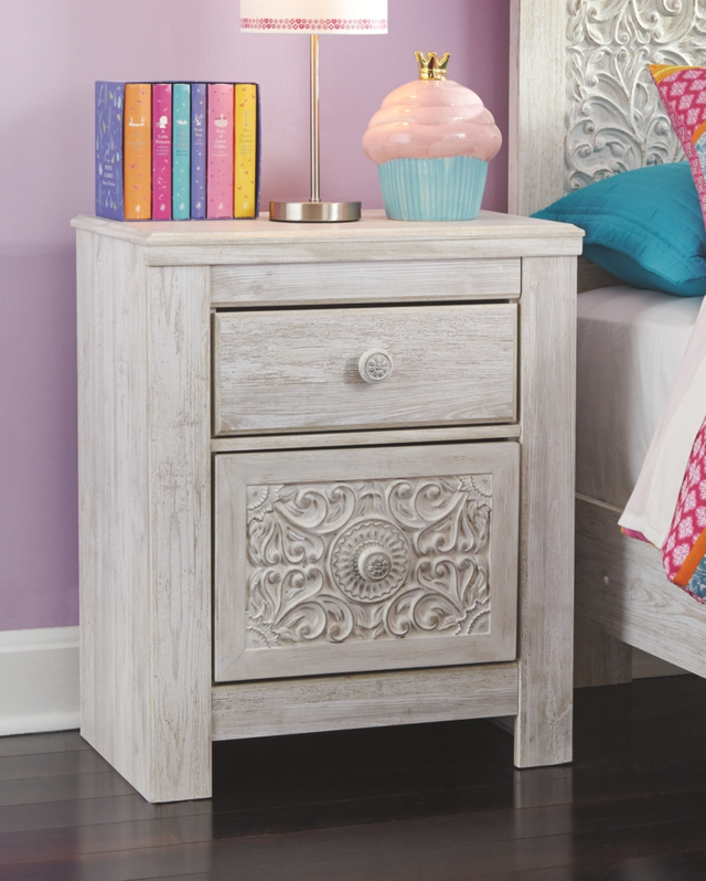 Signature Design by Ashley® Paxberry Whitewash Nightstand-3