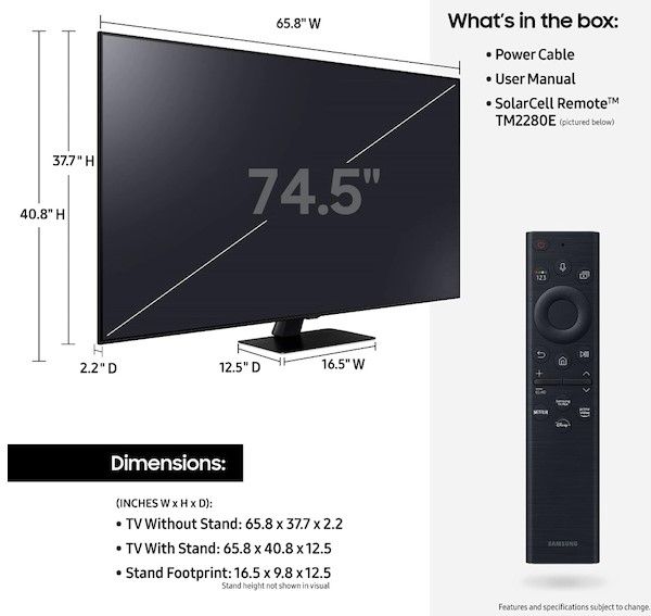Samsung Q80B Series 65" 4K Ultra HD QLED Smart TV 26