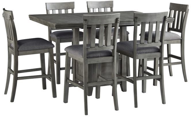 7 piece counter height deals dining set ashley furniture