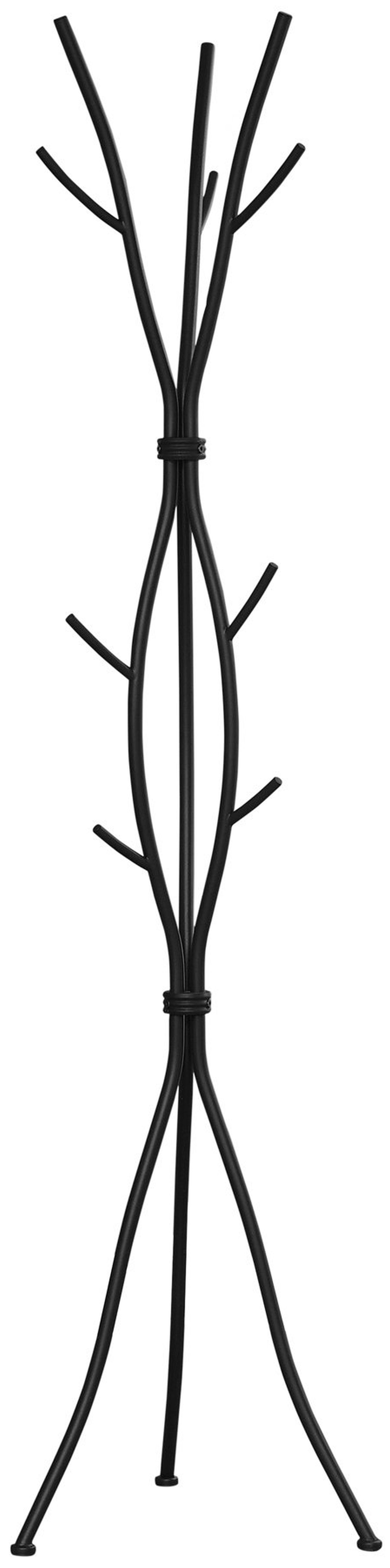 Modern black coat discount rack