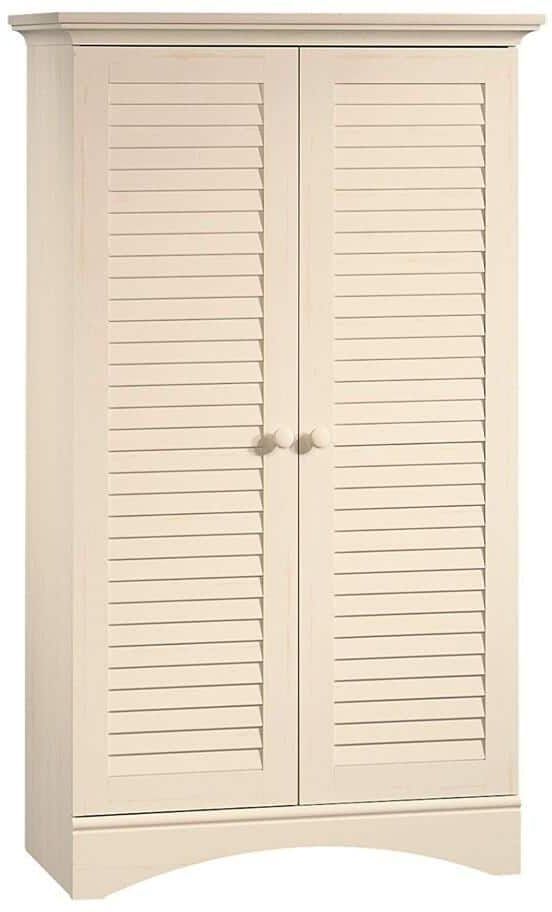 Sauder® Harbor View® Antiqued White® Cabinet-0