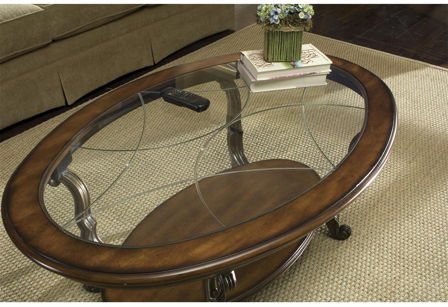 riverside ambrosia oval coffee table