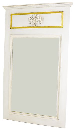 Zeugma Imports Trumeau White Wall Mirror