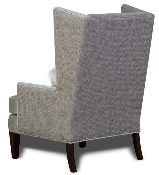 Aria Designs Chloe Gray Wing Chair-3