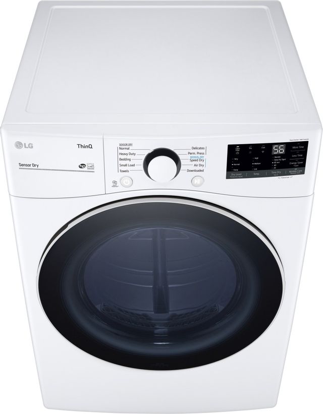 LG White Front Load Laundry Pair 6