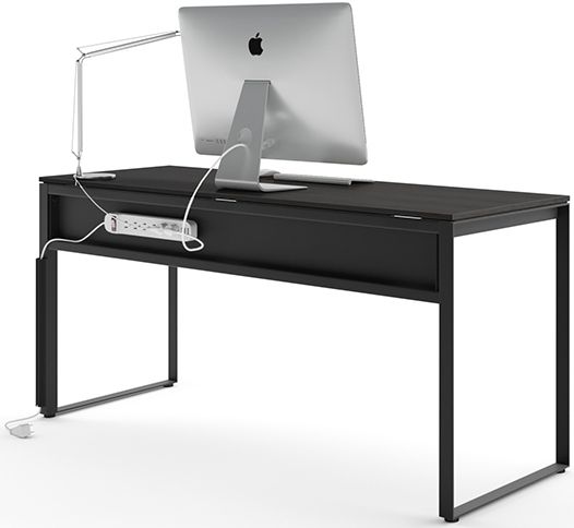 BDI Linea™ Charcoal Stained Ash Work Desk 3