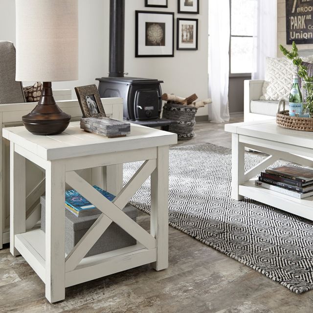 homestyles® Bay Lodge Off-White End Table 1
