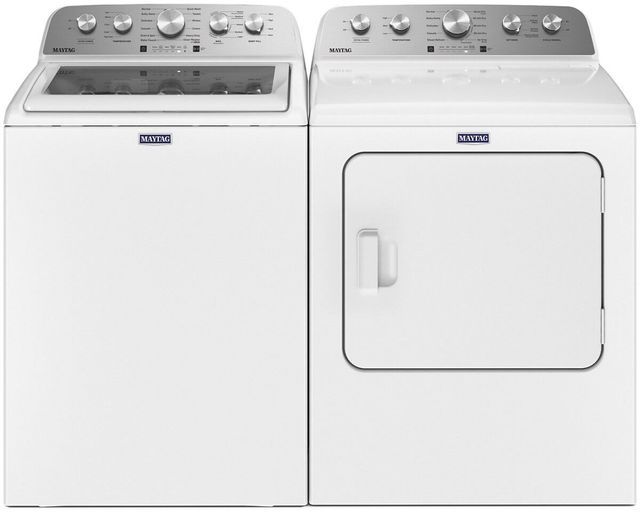 Maytag® White Top Load Laundry Pair | Groves TV & Appliance Centre