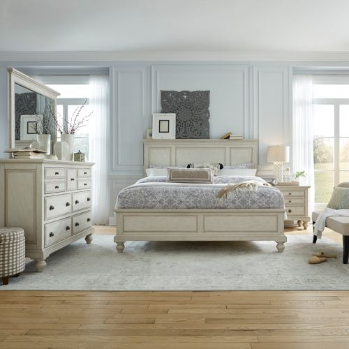 Liberty High Country 4-Piece Antique White Queen Panel Bedroom Set | St ...