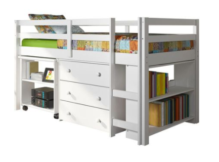 Donco Trading Company Low Loft Bed-1