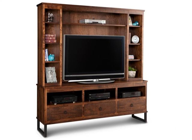 Handstone Cumberland HDTV Cabinet with Hutch 48’’ TV Opening 1