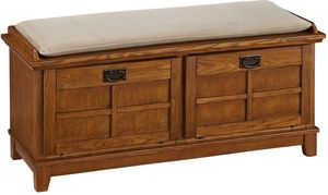 Homestyles® Arts & Crafts Brown Storage Bench