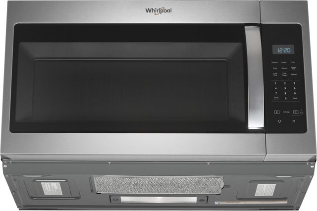 Whirlpool® 1.7 Cu. Ft. Fingerprint Resistant Stainless Steel Over the Range Microwave 12