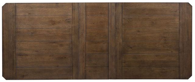Liberty Artisan Prairie 7-Piece Aged Oak Rectangular Table Set 8