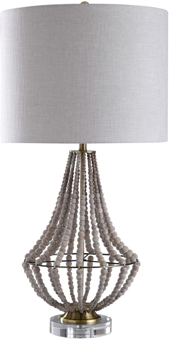 Harp & Finial® Aurora Natural Wood Table Lamp