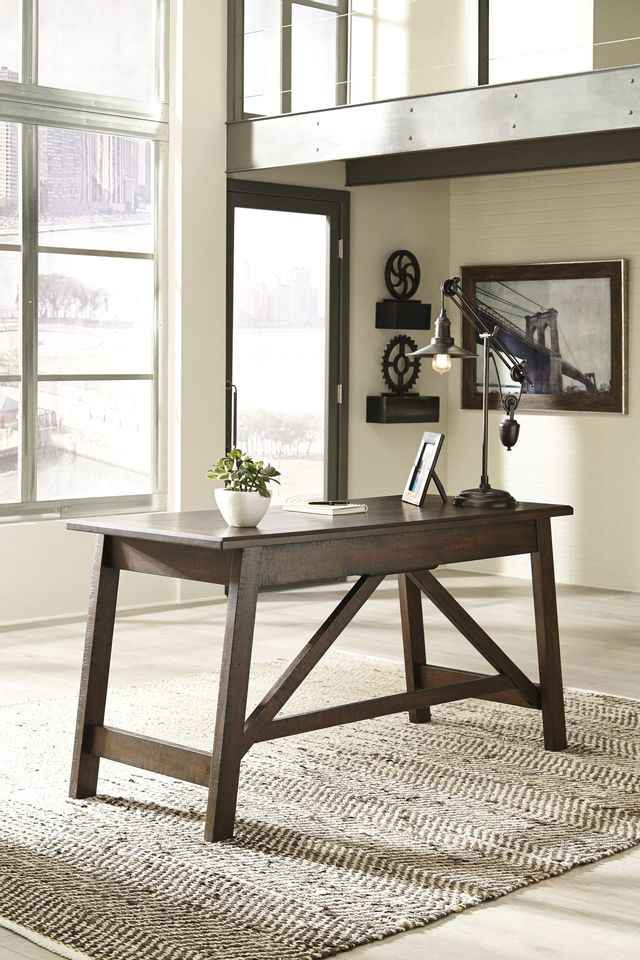 Signature Design by Ashley® Luxenford Grayish Brown Home Office Desk 10