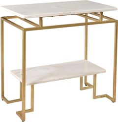 Coast to Coast Imports™ Gold/White Accent Table