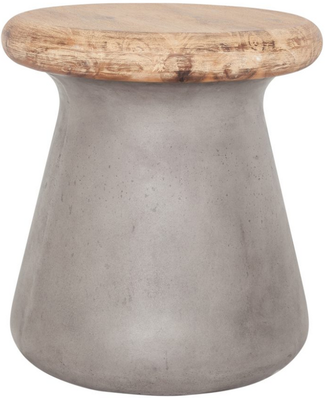 Moe's Home Collection Earthstar Gray Outdoor Stool 0