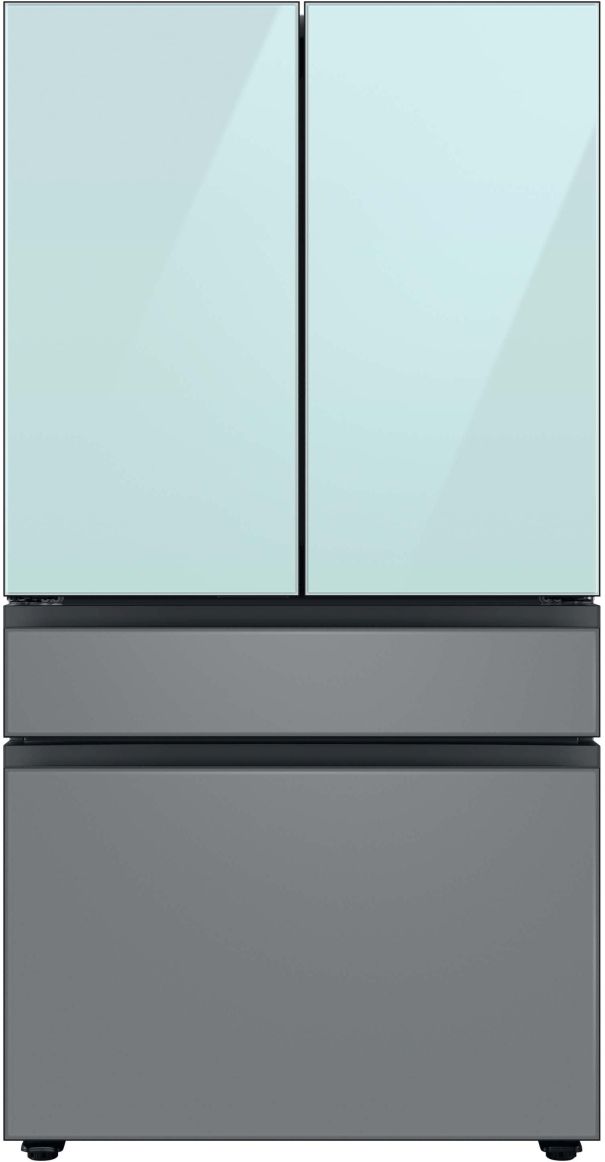 Samsung Bespoke 36" Matte Grey Glass French Door Refrigerator Middle Panel 11