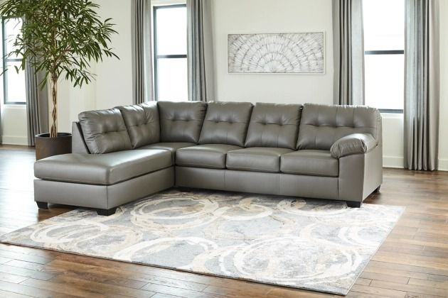 Signature Design by Ashley® Donlen 2-Piece Gray Sectional with Chaise 1