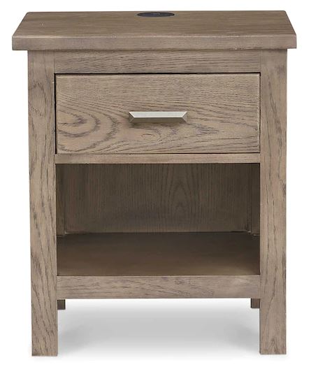 bedside table grey oak