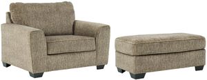 Benchcraft® Olin 2-Piece Chocolate Chair and Ottoman Set