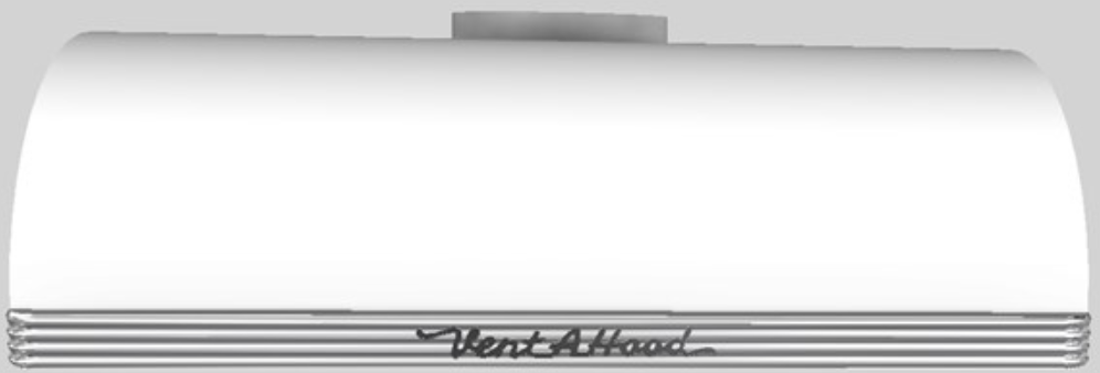 Vent-A-Hood® 30" White Retro Style Under Cabinet Range Hood