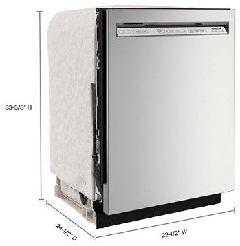 Lave-vaisselle encastré KitchenAid® de 24 po - Acier inoxydable 4