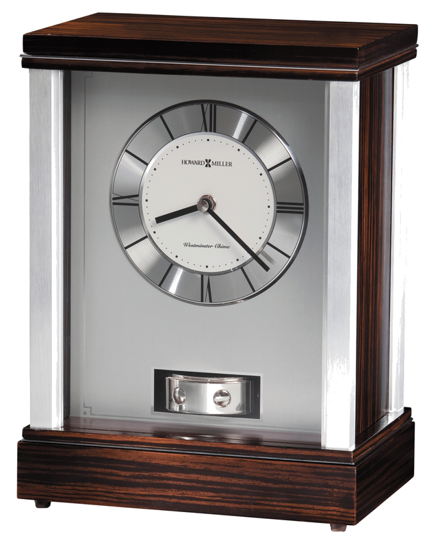 Howard Miller® Gardner Faux Macassar Ebony Mantel Clock