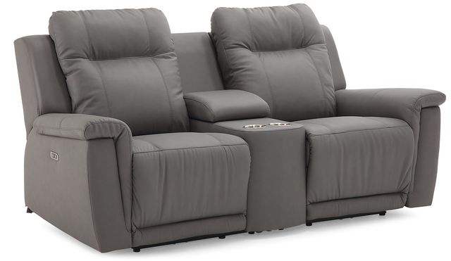 Palliser® Furniture Riley Power Reclining Loveseat with Headrest and Console 0