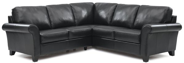 Palliser® Furniture Rosebank 2-Piece Black Sectional 0