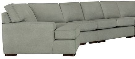 Kevin Charles Fine Upholstery® Austin Sugarshack Willow 5 Piece Left Cuddler Sectional-1