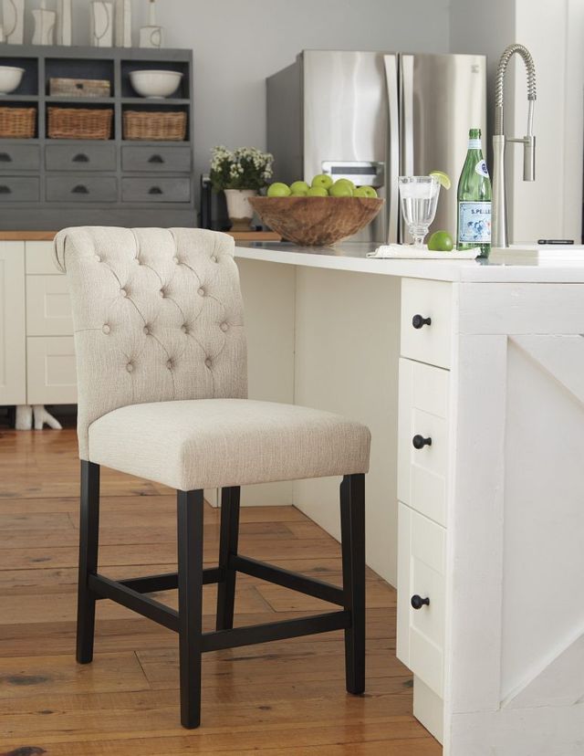 Signature Design by Ashley® Tripton Linen Counter Height Stool-2