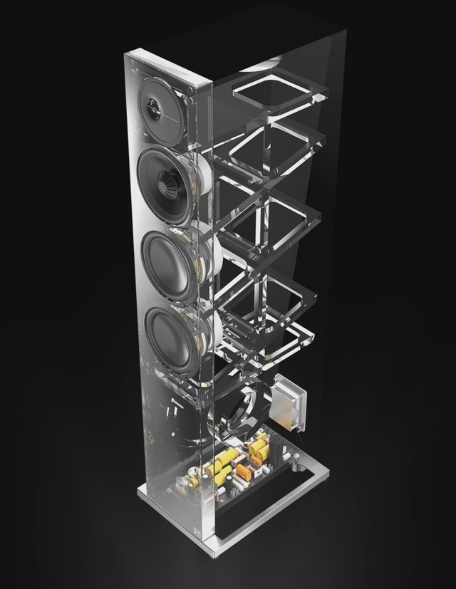 Definitive Technology® Demand Series 10" Gloss White Right Flagship Tower Loudspeaker 2