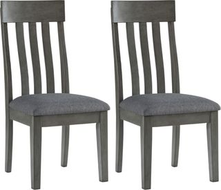 Signature Design by Ashley® Hallanden 2-Piece Two-Tone Gray Dining Room Side Chair Set