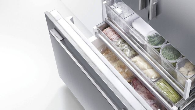 Réfrigérateur à portes françaises de 36 po Fisher Paykel® de 16,8 pi³ - Prêt pour le panneau 6