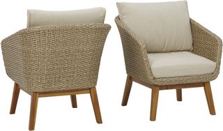 Signature Design by Ashley® Crystal Cave 2 Piece Beige Outdoor Lounge Chair Set