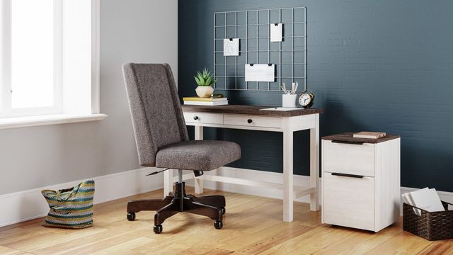 Signature Design by Ashley® Dorrinson Two-tone Home Office Desk 6