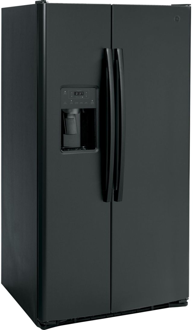 GE® 25.3 Cu. Ft. Black Side-by-Side Refrigerator 3