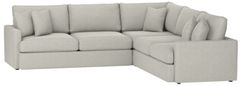 Bassett® Furniture Allure Smoke Large L-Shaped Sectional